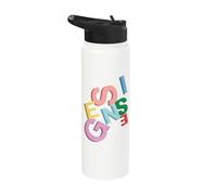 Oficial Genesis Colored Logo 3D Stainless Steel Insulated Water Bottle