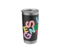 Oficial Genesis Colored Logo 3D Vaso térmico de acero inoxidable de doble pared