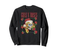 Oficial Guns N' Roses Vintage Navidad calavera band rock Sudadera