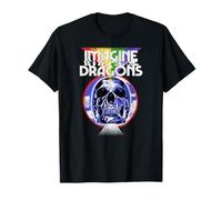 Oficial Imagine Dragons Calavera Banda Logo Camiseta
