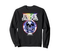 Oficial Imagine Dragons Calavera Banda Logo Sudadera