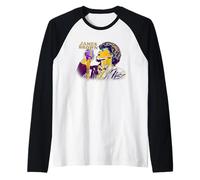 Oficial James Brown Soul Music Microphone Pose Camiseta Manga Raglan