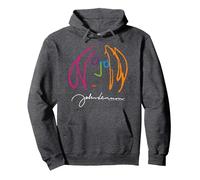 Oficial John Lennon NYC Vintage Rock Clásico Sudadera con Capucha, Unisex para Adultos, Jaspeado Oscuro, XL