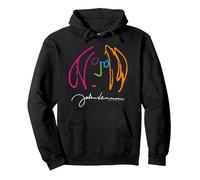 Oficial John Lennon NYC Vintage Rock Clásico Sudadera con Capucha, Unisex para Adultos, Negro, XL
