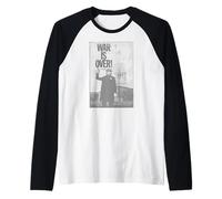 Oficial John Lennon War Is Over Rock Música Navidad Camiseta Manga Raglan
