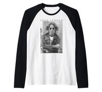 Oficial John Lennon Windswept Legend Vintage Camiseta Manga Raglan