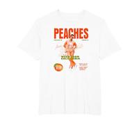 Oficial Justin Bieber Peaches Blanco Camiseta, Hombre Tallas Grandes, Blanco, 4X Alto