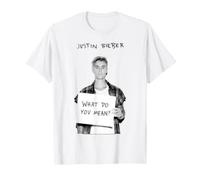 Oficial Justin Bieber What do You Mean Portrait Camiseta