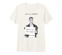 Oficial Justin Bieber What do You Mean Portrait Camiseta Premium