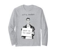Oficial Justin Bieber What do You Mean Portrait Manga Larga