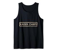 Oficial Kaiser Chiefs Logo Banda Rock Indie Retro Camiseta sin Mangas