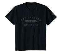 Oficial Logo Def Leppard Colegial Banda Hard Rock Camiseta, Niños, Negro, 10 años