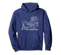 Oficial Morgan Wallen ilustrado Sudadera con Capucha, Unisex para Adultos, Azul Marino, XL