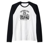 Oficial náutico León Guardián Costero Diseño Camiseta Manga Raglan