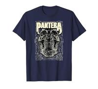 Oficial Pantera Revolution Calavera Heavy Metal Band Camiseta, Hombre, Azul Marino, 5XL
