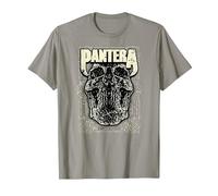 Oficial Pantera Revolution Calavera Heavy Metal Band Camiseta, Hombre, Pizarra, 3XL