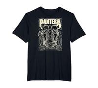 Oficial Pantera Revolution Calavera Heavy Metal Band Camiseta, Hombre Tallas Grandes, Negro, 3X Alto
