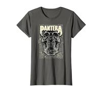 Oficial Pantera Revolution Calavera Heavy Metal Band Camiseta, Mujer, Asfalto, 3XL