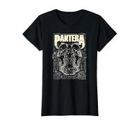 Oficial Pantera Revolution Calavera Heavy Metal Band Camiseta, Mujer, Negro, 3XL