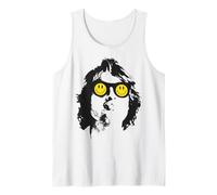 Oficial Paolo Nutini Gafas Smiley Pop Soul Rock Retro Camiseta sin Mangas