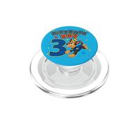 Oficial Paw Patrol Birthday Boy Chase Football Age 3 PopSockets PopGrip para MagSafe