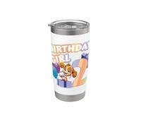 Oficial Paw Patrol Skye Birthday Girl Age 2 Vaso térmico de acero inoxidable de doble pared