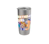 Oficial Paw Patrol Skye Birthday Girl Age 3 Vaso térmico de acero inoxidable de doble pared