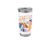 Oficial Paw Patrol Skye Birthday Girl Age 3 Vaso térmico de acero inoxidable de doble pared