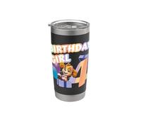 Oficial Paw Patrol Skye Birthday Girl Age 4 Vaso térmico de acero inoxidable de doble pared