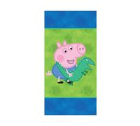 Peppa Pig George Toalla Playa 140x70cm 100% Algodón Tacto de Terciopelo Dinosaur