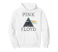 Oficial Pink Floyd Dark Side of The Moon Blanco Band Rock Sudadera con Capucha