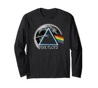 Oficial Pink Floyd Dark Side of The Moon Rock Band Música Manga Larga, Unisex para Adultos, Negro, S