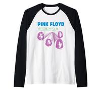 Oficial Pink Floyd One of These Days Psicodélico Vintage Camiseta Manga Raglan