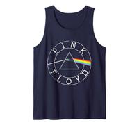 Oficial Pink Floyd Retro Prisma Círculo Logo Rock Progresivo Camiseta sin Mangas