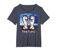 Oficial Pink Floyd The Division Bell Rock Band Camiseta, Mujer Tallas Grandes, Azul Jaspeado, 6XL Grande