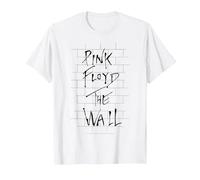 Oficial Pink Floyd The Wall Album Cover Música Rock Banda Camiseta, Hombre, Blanco, S