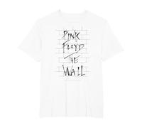 Oficial Pink Floyd The Wall Album Cover Música Rock Banda Camiseta, Hombre Tallas Grandes, Blanco, 4X Alto