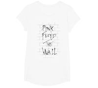 Oficial Pink Floyd The Wall Album Cover Música Rock Banda Camiseta, Niñas, Blanco, S
