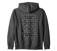 Oficial Pink Floyd The Wall Rock Progresivo Gris Oscuro Sudadera con Capucha