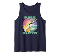 Oficial Pink Floyd Wish You were Here Rock Progresivo Música Camiseta sin Mangas, Hombre, Azul Marino, M