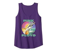 Oficial Pink Floyd Wish You were Here Rock Progresivo Música Camiseta sin Mangas, Mujer, Morado, XXL