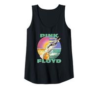 Oficial Pink Floyd Wish You were Here Rock Progresivo Música Camiseta sin Mangas, Mujer, Negro, L