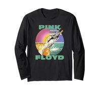 Oficial Pink Floyd Wish You were Here Rock Progresivo Música Manga Larga, Unisex para Adultos, Negro, XL