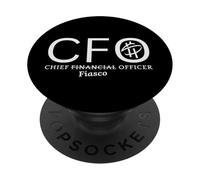 Oficial Principal de Finanzas al Director de Fiasco Funny Finance Executive Humor PopSockets PopGrip Adhesivo