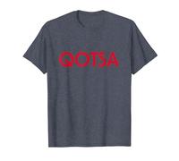 Oficial Queens of The Stone Age QOTSA Logo Rock Band Retro Camiseta, Hombre, Azul Jaspeado, 5XL