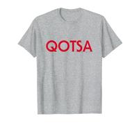 Oficial Queens of The Stone Age QOTSA Logo Rock Band Retro Camiseta, Hombre, Gris Jaspeado, 3XL