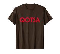 Oficial Queens of The Stone Age QOTSA Logo Rock Band Retro Camiseta, Hombre, Marrón, 3XL
