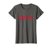 Oficial Queens of The Stone Age QOTSA Logo Rock Band Retro Camiseta, Mujer, Asfalto, 3XL