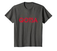 Oficial Queens of The Stone Age QOTSA Logo Rock Band Retro Camiseta, Niños, Asfalto, 3 años