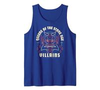 Oficial Queens of The Stone Age Villains Álbum Rock Band Camiseta sin Mangas, Hombre, Azul Real, S